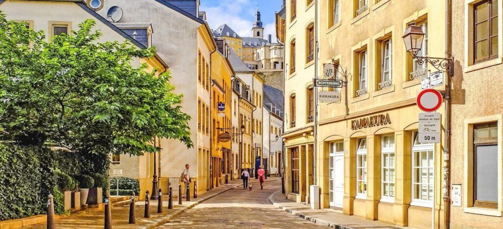 A strett in Luxembourg.