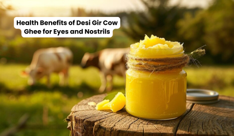 Health Benefits of Desi Gir Cow Ghee for Eyes and Nostrils